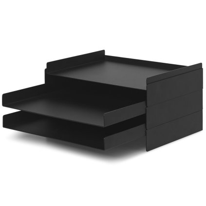 Galda organizators 2X2 28 cm, melna, dzelzs, stingrs LIVING