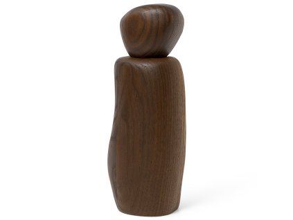 Sāls vai piparu dzirnaviņas PEBBLE 19 cm, brūna, koks, stingrs LIVING