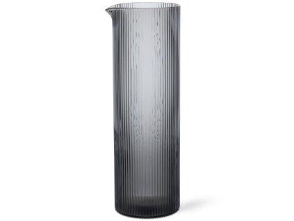 Ūdens krūze RIPPLE 1,1 l, pelēka, stikls, ferm LIVING