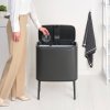 Automātiskā miskaste BO TOUCH BIN 11 + 23 l, pelēka, tērauds, Brabantia