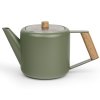 219395 cajova konvice duet design boston 1 1 l armadni zelena nerezova ocel bredemeijer