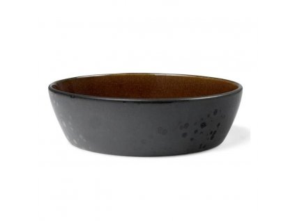 Dining bowl 18 cm, black/amber, Bitz