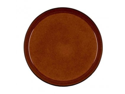 Dinner plate 27 cm, black/amber, Bitz 