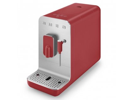 Automatic coffee machine BCC02RDMEU, with milk frothing function, matt red, Smeg
