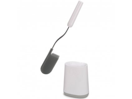 Toilet brush holder FLEX LITE 70522, white / gray, silicone, Joseph Joseph 