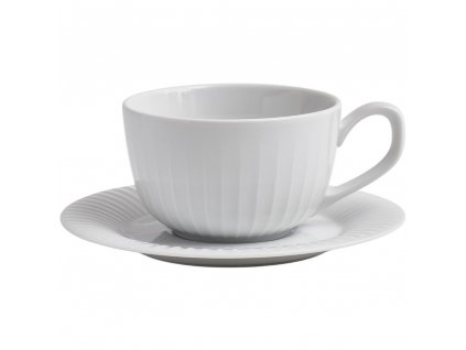 Coffee cup with saucer HAMMERSHOI 250 ml, white, Kähler 