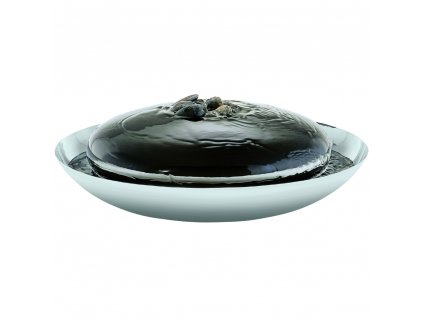 Indoor water fountain SPRING 40 cm, silver, Philippi 