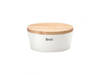 Bread bin 27 x 20 cm, with wooded lid/cutting board, Continenta
