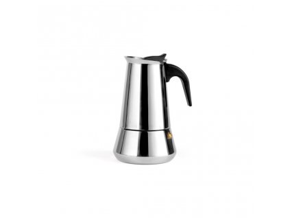 Stovetop espresso coffee maker TREVI 400 ml, glossy steel, Leopold Vienna