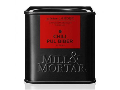 Organic Pul Biber chilli 45 g, flakes, Mill & Mortar