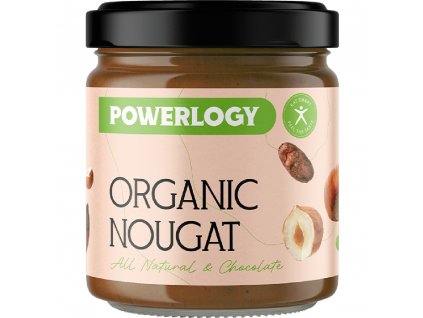 Organic nougat cream 330 g, Powerlogy