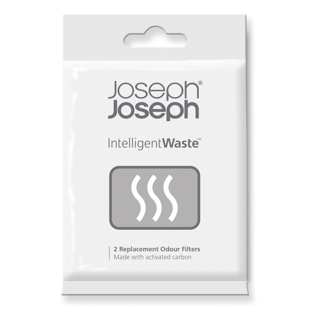 Geurfilters INTELLIGENT WASTE, 2 stuks, voor afvalbakken TOTEM, TITAN en STACK, Joseph Joseph