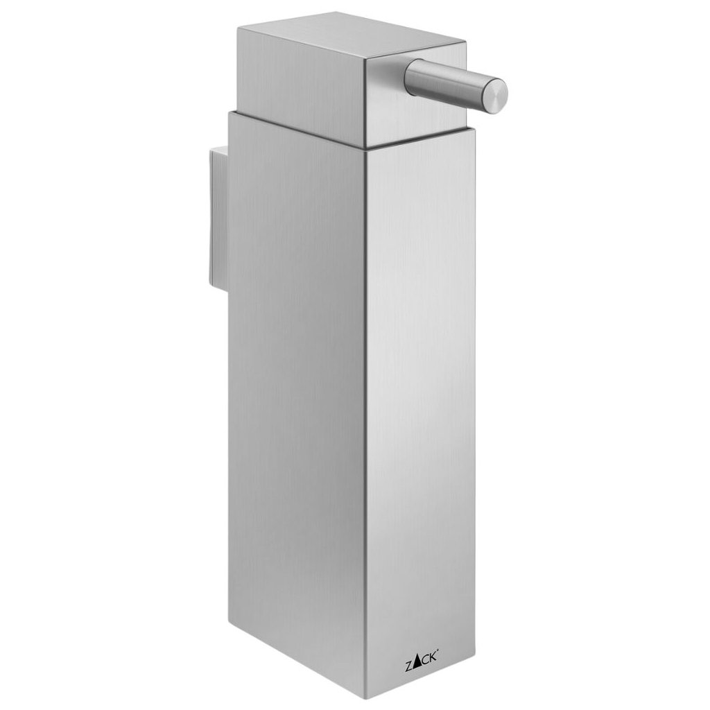 Zeepdispenser LINEA 190 ml, wandmontage, mat, roestvrij staal, Zack