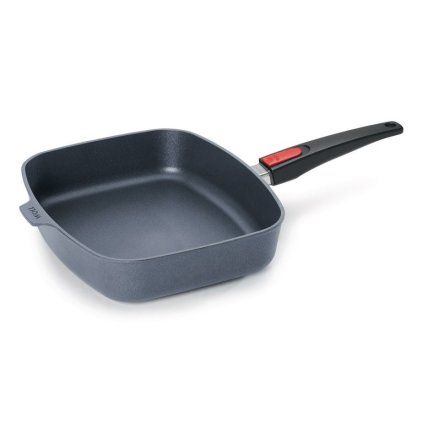 Brabantia 28 cm Titanium koekenpan met glazen deksel en helper handvat