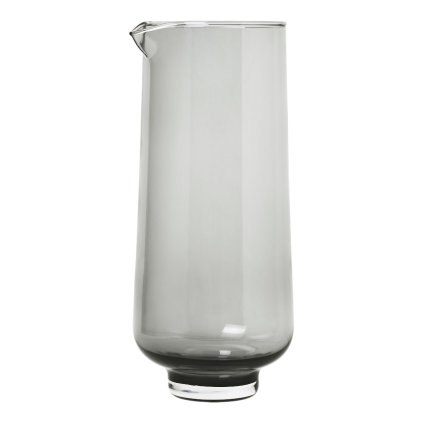 Waterkaraf FLOW, 1,1 l, rookglas, Blomus