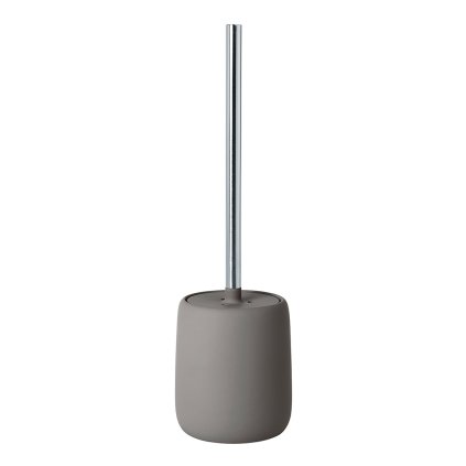 Toiletborstel met houder SONO, taupe, Blomus