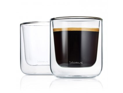 Koffieglas NERO 200 ml, dubbelwandig, Blomus