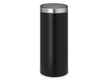 Touch prullenbak TOUCH BIN NEW 30 l, mat zwart met mat deksel, Brabantia