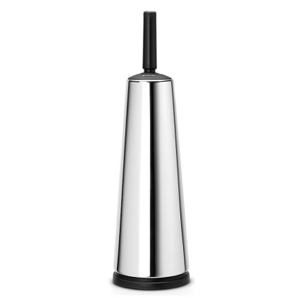 Toiletborstel met houder, glanzend staal, Brabantia