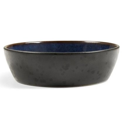 Serveerschaal 18 cm, zwart/donkerblauw, Bitz