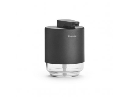 Zeepdispenser MINDSET 200 ml, mineraalgrijs, staal en glas, Brabantia