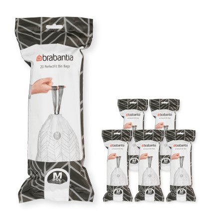 Vuilniszakken M PERFECTFIT 60 l, 120 stuks, Brabantia