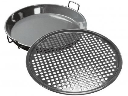 Grillpan en bakplaat met opstaande rand GOURMET SET 420, 2-delig, Outdoorchef