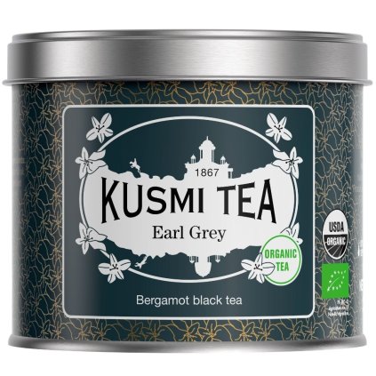 Zwarte thee EARL GREY, 100 g losbladige thee in blik, Kusmi Tea