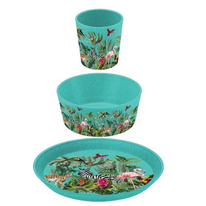 Kinderserviesset JUNGLE, 3-delig, Koziol