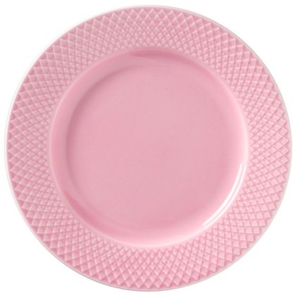 Dessertbord RHOMBE, 21 cm, roze, Lyngby