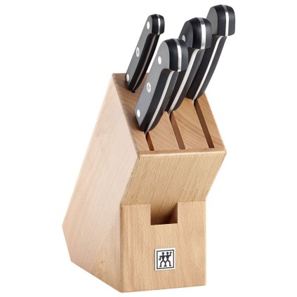 Messenblokset GOURMET, 5-delig, beukenhout, Zwilling