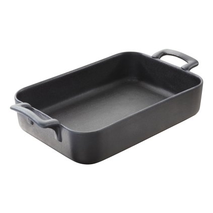 Ovenschaal BELLE CUISINE 2,5 l, rechthoekig, mat zwart, porselein, REVOL