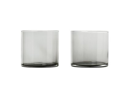 Waterglas MERA set van 2 stuks, 200 ml, gerookt glas, Blomus