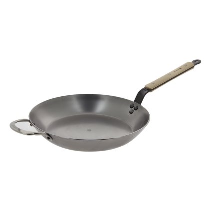 Koekenpan MINERAL B 32 cm, houten steel, de Buyer