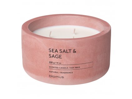 Geurkaars FRAGA ⌀ 13 cm, Sea Salt & Sage, Blomus