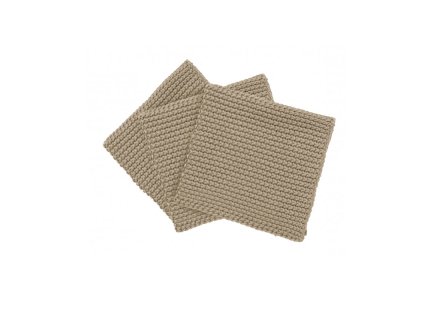 Vaatdoek WIPE PEARL, set van 3 stuks, beige, Blomus