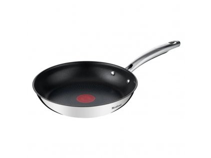 Koekenpan met anti-aanbaklaag DUETTO+ G7320434 24 cm, roestvrij staal, titanium, Tefal