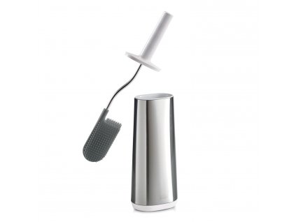 Toiletborstel met houder FLEX STEEL 70517 wit/roestvrij staal, Joseph Joseph