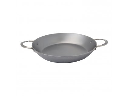 Serveerpan voor paella MINERAL B ELEMENT 32 cm, staal, de Buyer