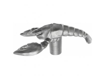 Dekselknop LOBSTER, zilver, Staub