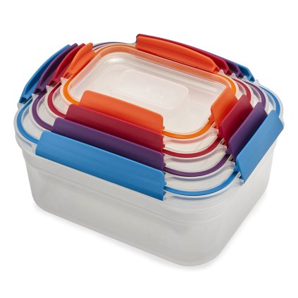Voedselbewaardoos NEST LOCK 4 81090, set van 4 stuks, plastic, Joseph Joseph
