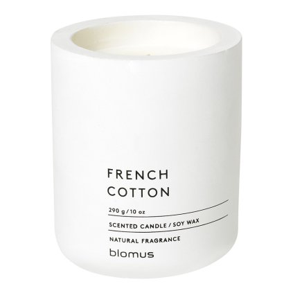 Geurkaars FRAGA, ⌀ 9 cm, French Cotton, Blomus