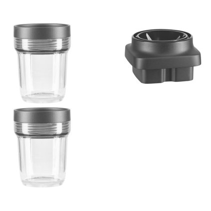 Meeneembekers voor blender K400, set van 2 stuks, 200 ml, KitchenAid