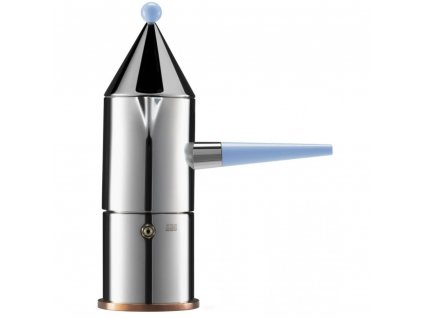 Espresso-percolator LA CONICA, 150 ml, blauw handvat, Alessi