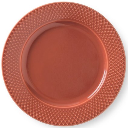 Dessertbord RHOMBE 23 cm, terracotta, Lyngby