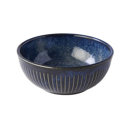 Serveerschaaltje RIDGED INDIGO 13 cm, 300 ml, MIJ