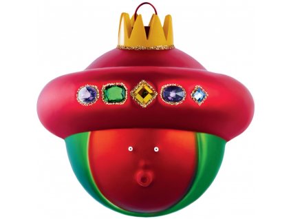 Kerstbal BALDASSARRE rood, Alessi