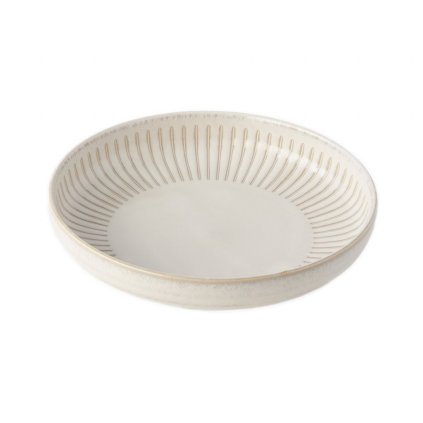 Diep bord RIDGED ALABASTER 20,5 cm, MIJ