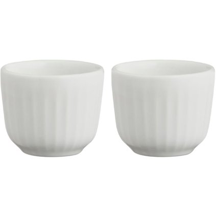 Eierdop HAMMERSHOI, set van 2 stuks, wit, Kähler