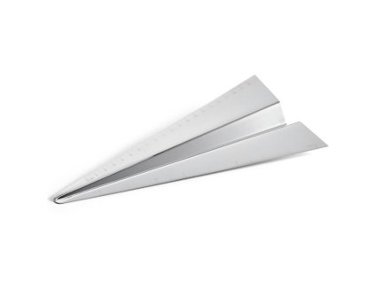 Lineaal AIRPLANE 25 cm, zilver, Philippi